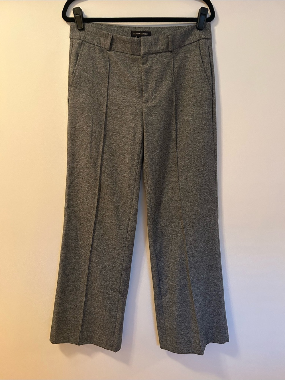 Banana Republic Medium Grey Fit N Flare Low Waist Dress Pants